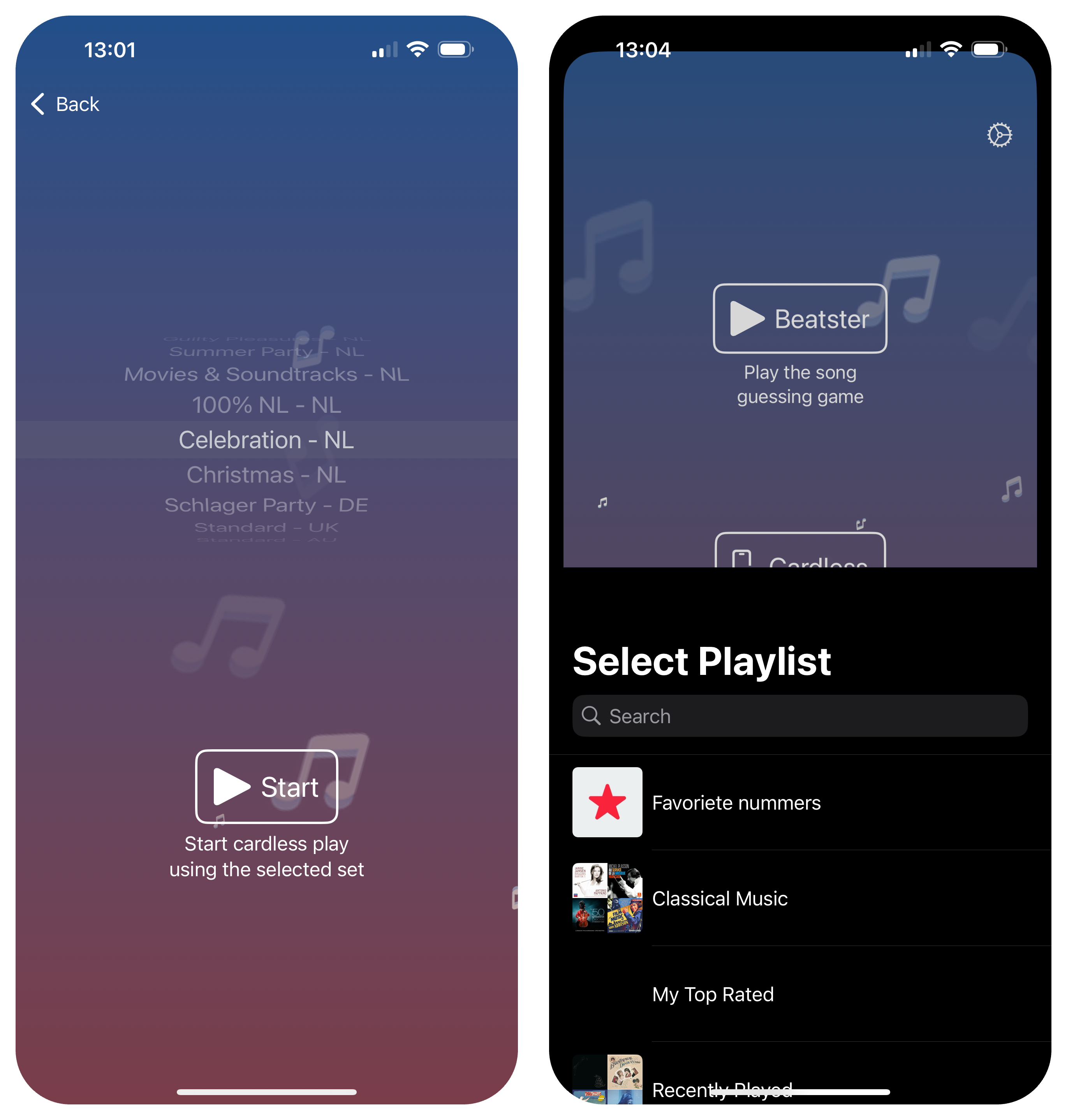 Beatster screenshots